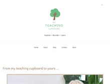 Tablet Screenshot of myteachingcupboard.com